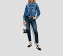 Dsquared2 - CAMISA DE JEAN MANGA LARGA CON DOBLE BOLSILLO FRONTAL CON DETALLES PRELAVADOS