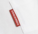 Dsquared2 - FRANELA BLANCA CUELLO REDONDO CON BOLSILLO UNICO FRONTAL