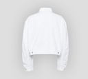 Dsquared2 - CHAQUETA CORTA DE JEAN BLANCO CON BOLSILLOS GRANDES FRONTALES