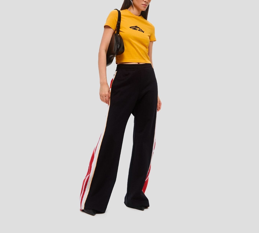 Dsquared2 - FRANELA ICON MOSTAZA CUELLO REDONDO DE TALLE CORTO