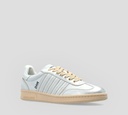 Dsquared2 Icon - ZAPATO BLANCO CON SUELA MARRON Y DESGASTE PLATEADO