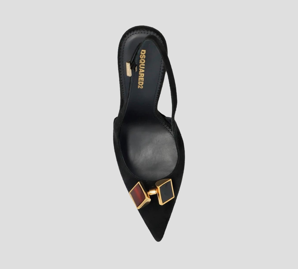 Dsquared2 Icon - STILLETOS MULES CON PIEDRAS EN PUNTA