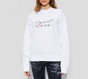 Dsquared2 - SWEATER CLÁSICO CUELLO REDONDO BLANCO BABES