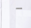 Dsquared2 - CAMISA CROP TOP BLANCA CON BOLSILLO FRONTAL