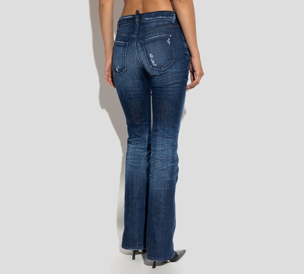 Dsquared2 - BLUEJEAN CORTE RECTO CON PEQUEÑAS RASGADURAS