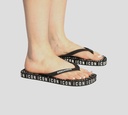 Dsquared2 Icon - SANDALIA NEGRA CON ICON BLANCO D