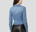 Elisabetta Franchi - BLUSA TIPO JEANS CORTA