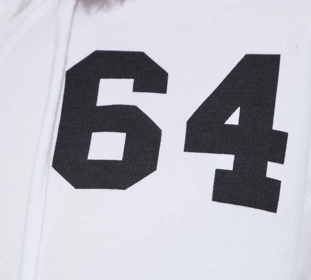 Dsquared2 - SWEATER CROP TOP CON HODDIE EN BLANCO CON ESTAMPADO 64