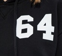 Dsquared2 - SWEATER CROP TOP CON HODDIE EN NEGRO CON ESTAMPADO 64