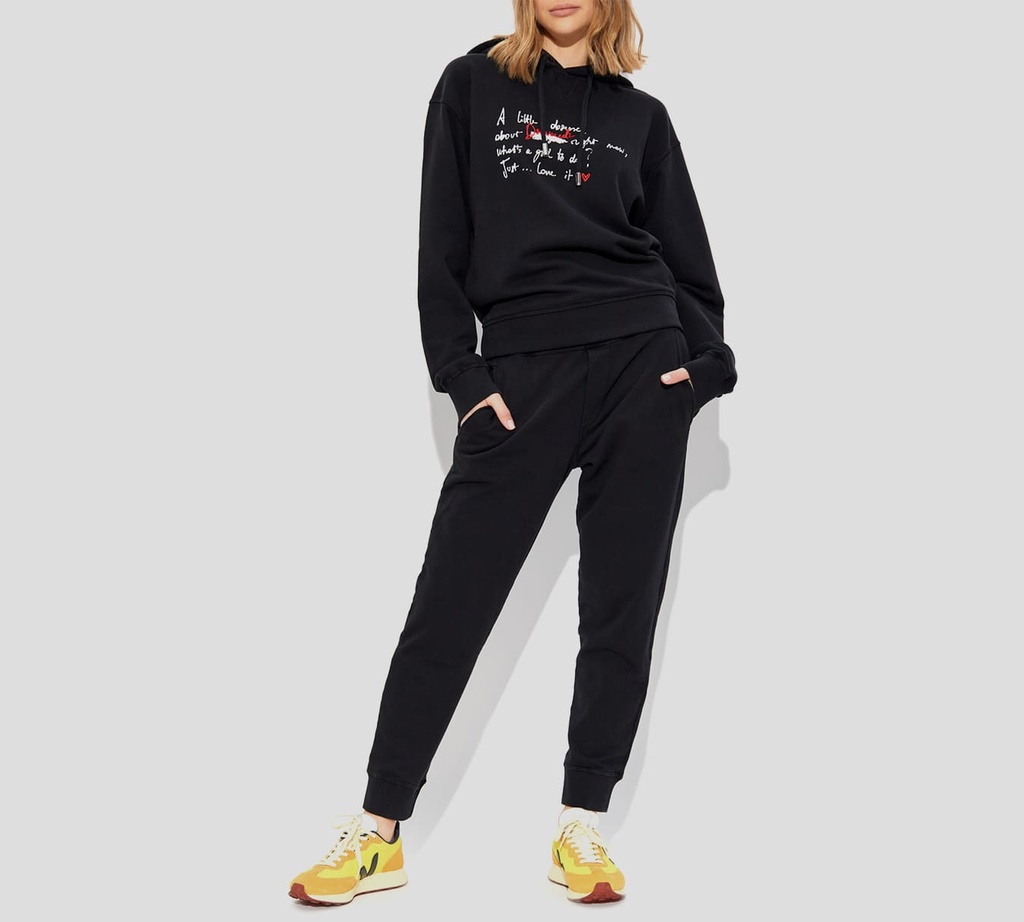 Dsquared2 - MONO JOGGER NEGRO BASICO CON LOGO SCRIPT ESTAMPADO EN PARTE TRASERA