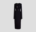 Elie Saab - VESTIDO DE CREPÉ ADORNADO CON CRISTALES