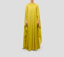 Elie Saab - VESTIDO DE GALA ESTILO KAFTAN DE SEDA CON PLISADO