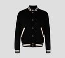 Saint Laurent - CHAQUETA COLLEGE CAZADORA CON BOLSILLOS A LOS LADOS