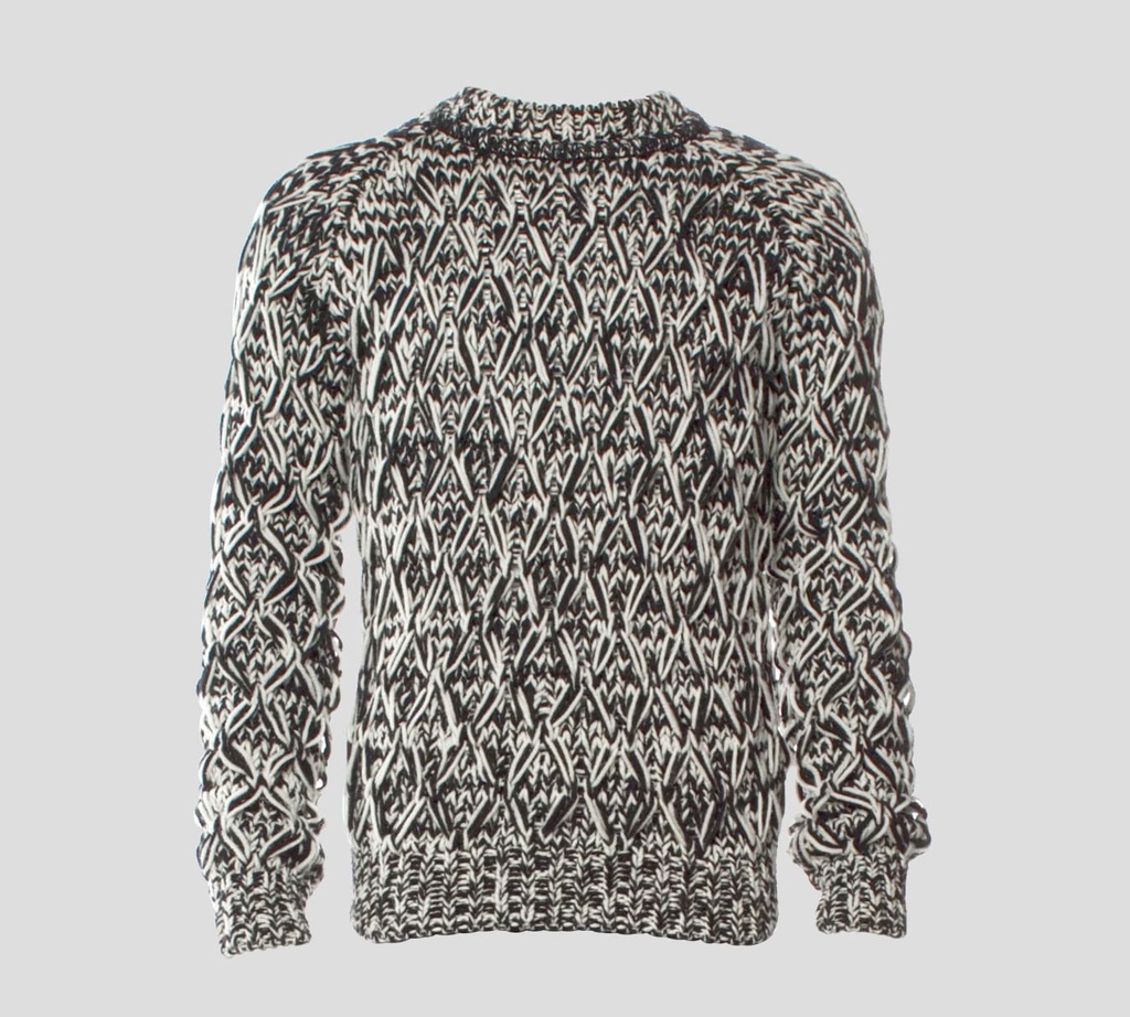 Saint Laurent - SWEATER CUELLO REDONDO TEJIDO EN LANA