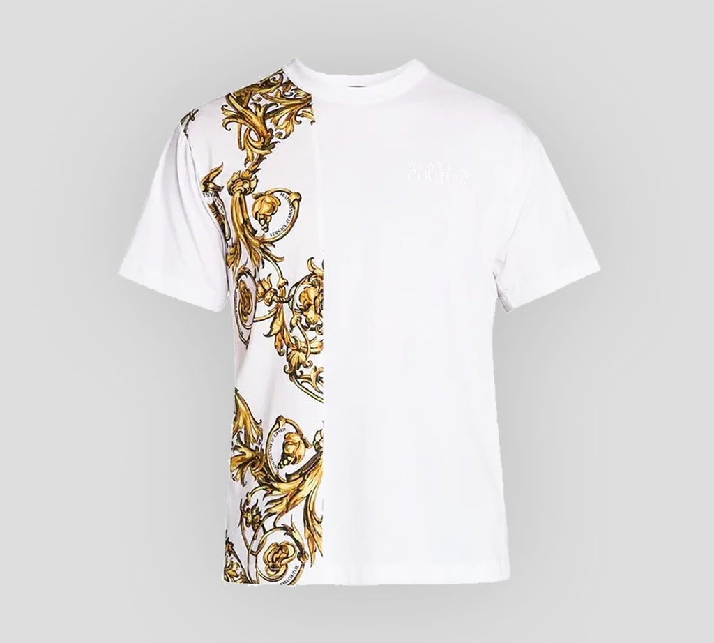 Versace Jeans Couture - FRANELA CON ESTAMPADO GARLAND SOBRE LA ESPALDA Y LOGO BORDADO