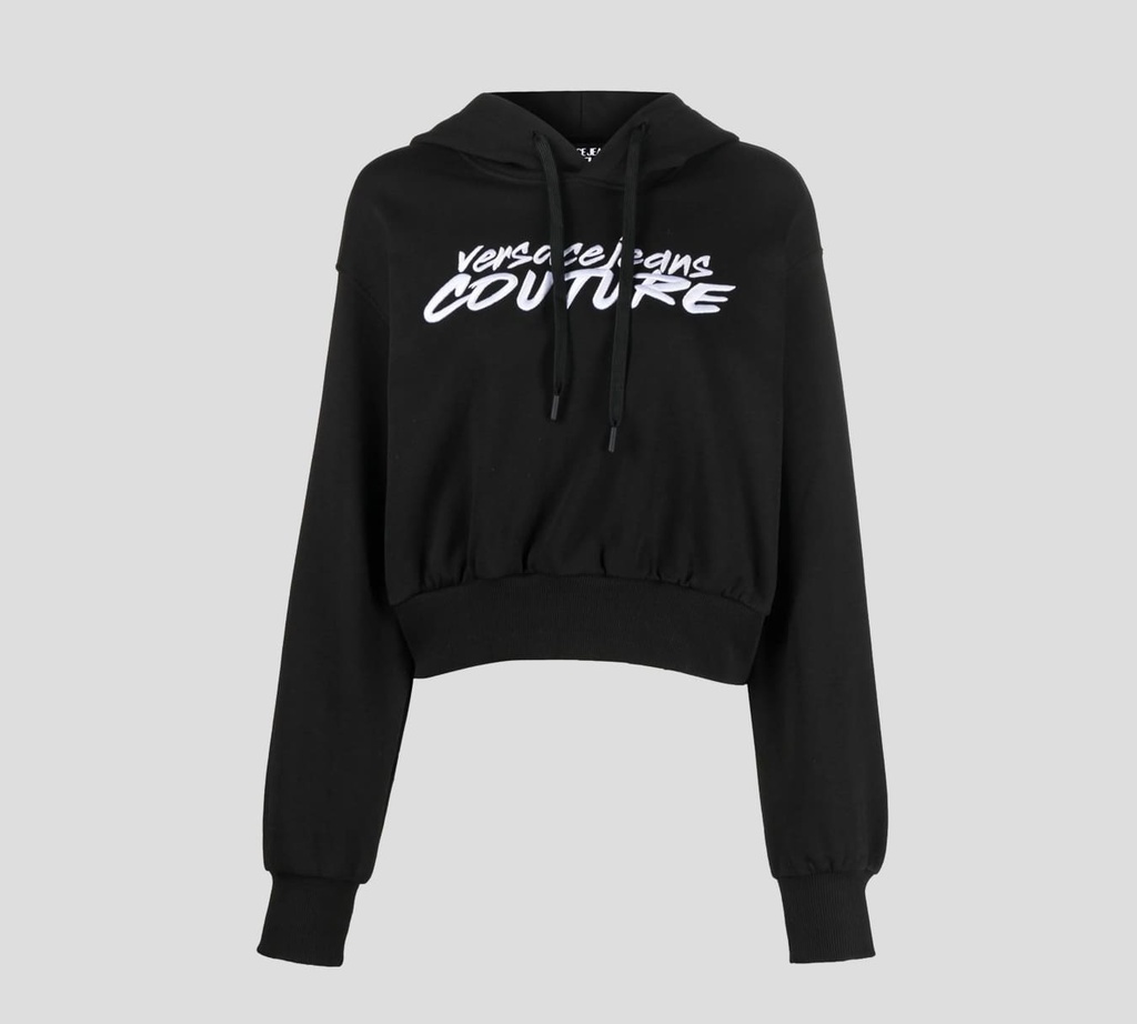 Versace Jeans Couture - HOODIE CON LETRAS VJC BORDADAS SOBRE EL PECHO