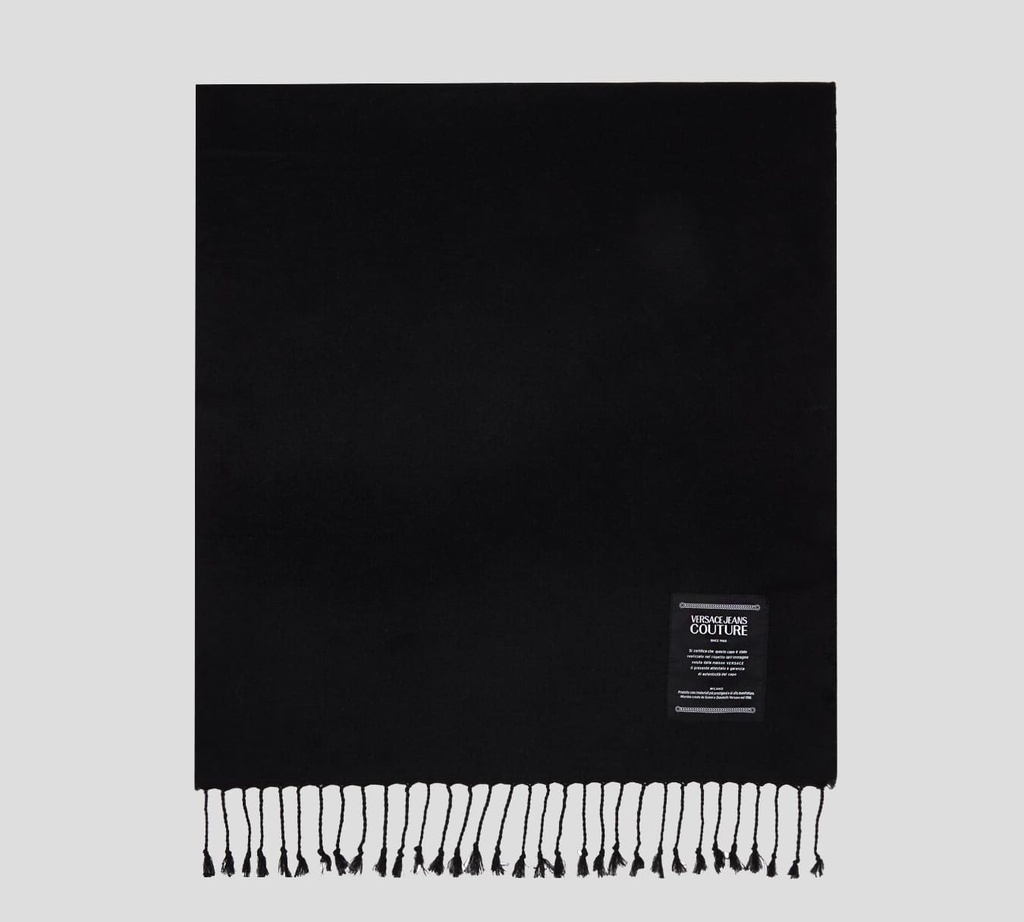 Versace Jeans Couture - BUFANDA UNICOLOR CON FLECOS
