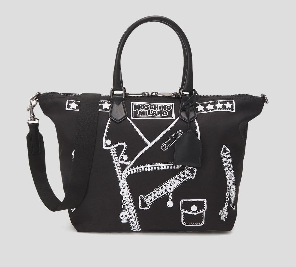 Moschino - CARTERA GRANDE CON ESTAMPADO BIKER