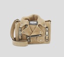 Moschino - CARTERA "BIKER" EN CUERO SUAVE MATE
