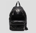 Moschino - MORRAL "BIKER" DE CUERO CON MÚLTIPLES CIERRES
