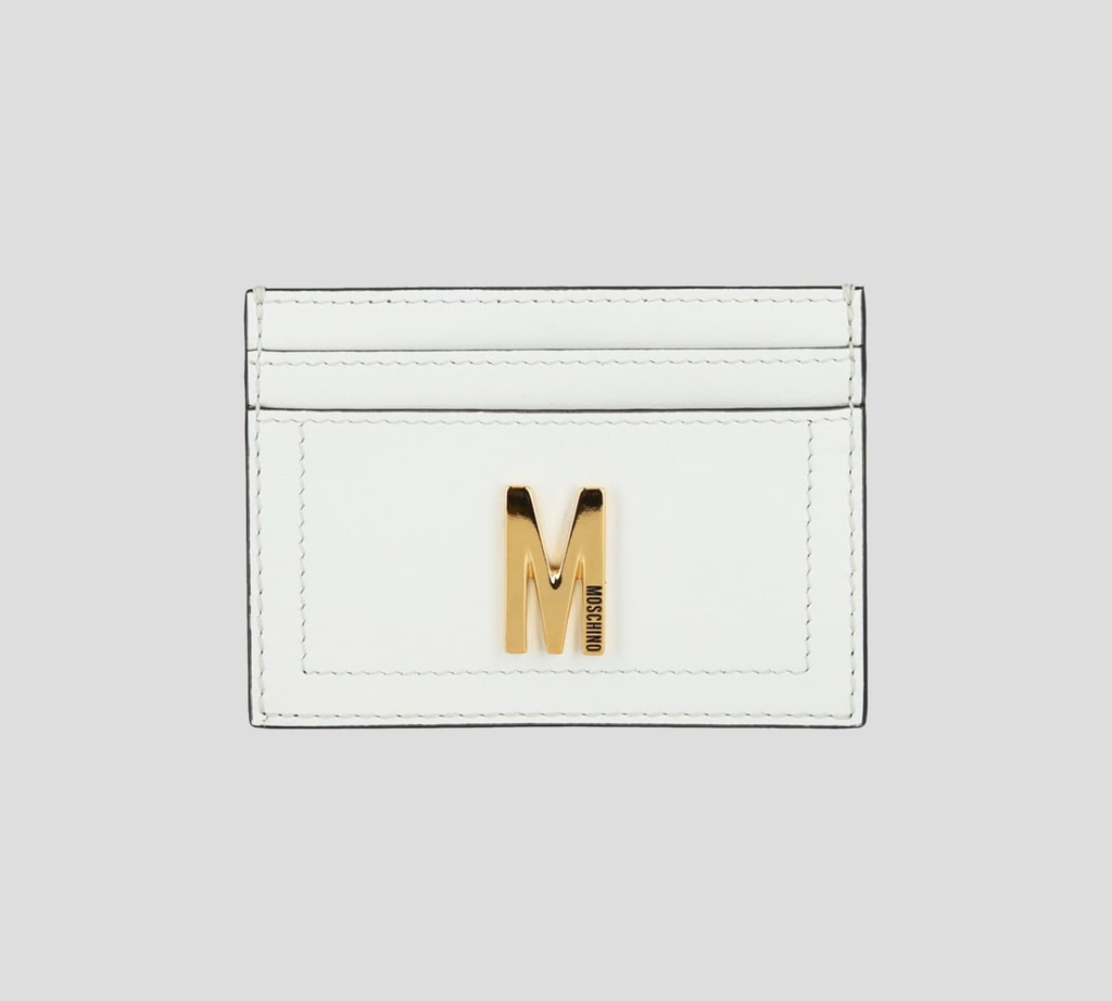 Moschino - TARJETERO "M" EN DORADO