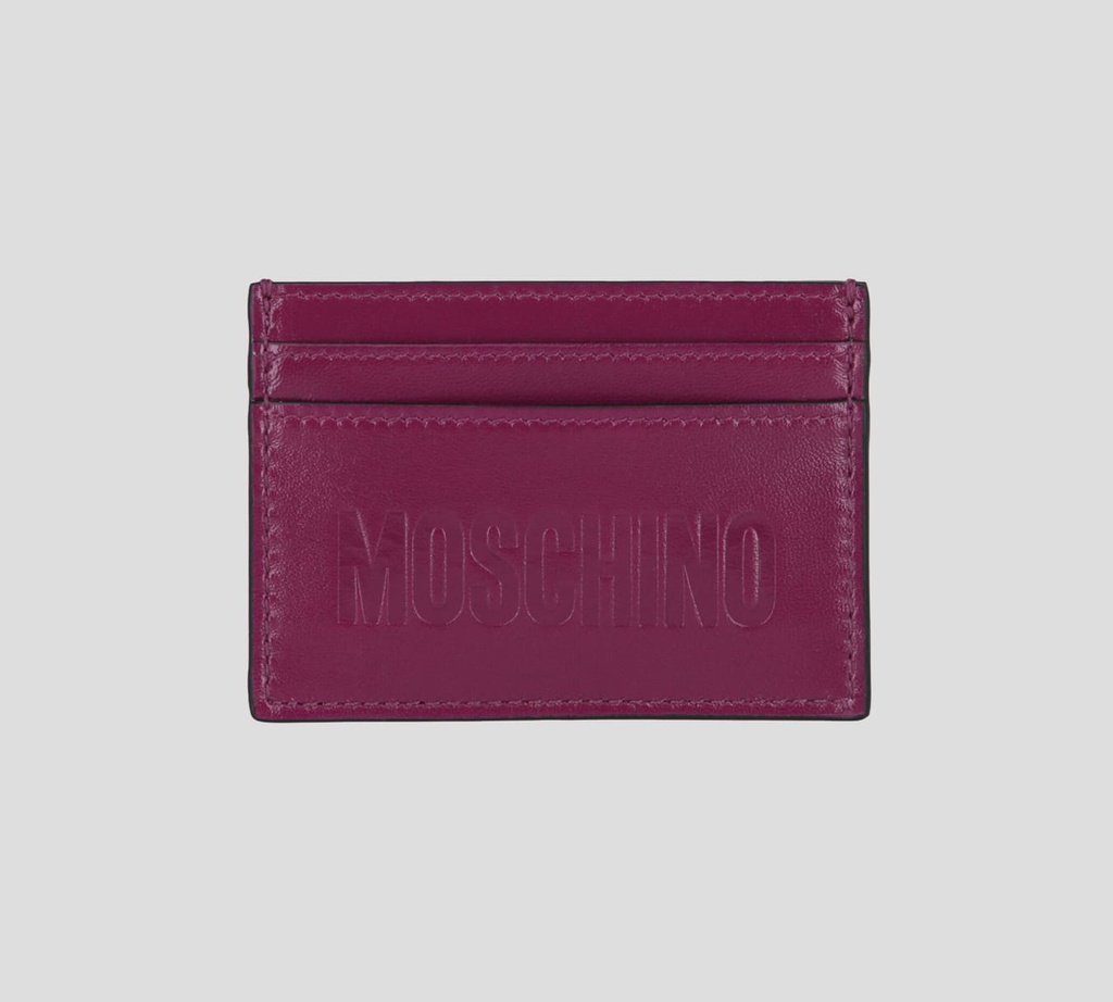 Moschino - TARJETERO CON LOGO REPUJADO
