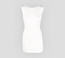 Elisabetta Franchi - VESTIDO CORTE RECTO Y SIN MANGAS CON CADENA SOBRE LA ESPALDA
