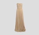 Elisabetta Franchi - VESTIDO DE GALA STRAPLESS BRILLANTE CON DETALLE DE CADENA
