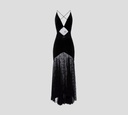 Elisabetta Franchi - VESTIDO LARGO CORTE DE SIRENA EN TERCIOPELO Y TUL 