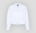 Elisabetta Franchi - BLUSA CORTA CON BOLSILLOS SOBRESALIENTES