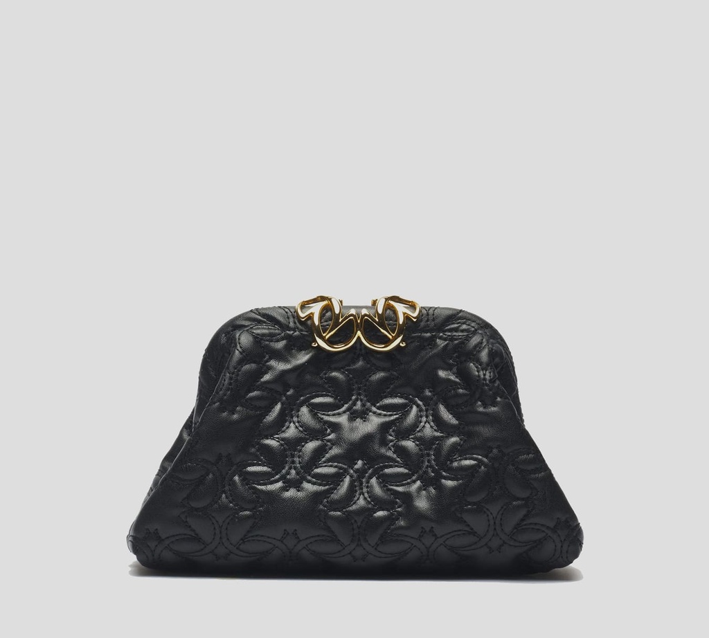 Elie Saab - CARTERA SOBRE MATELASSÉ DE CUERO