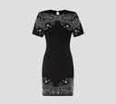 Philipp Plein - MINI VESTIDO CON PEDRERÍA Y BORDADOS DE ADORNO