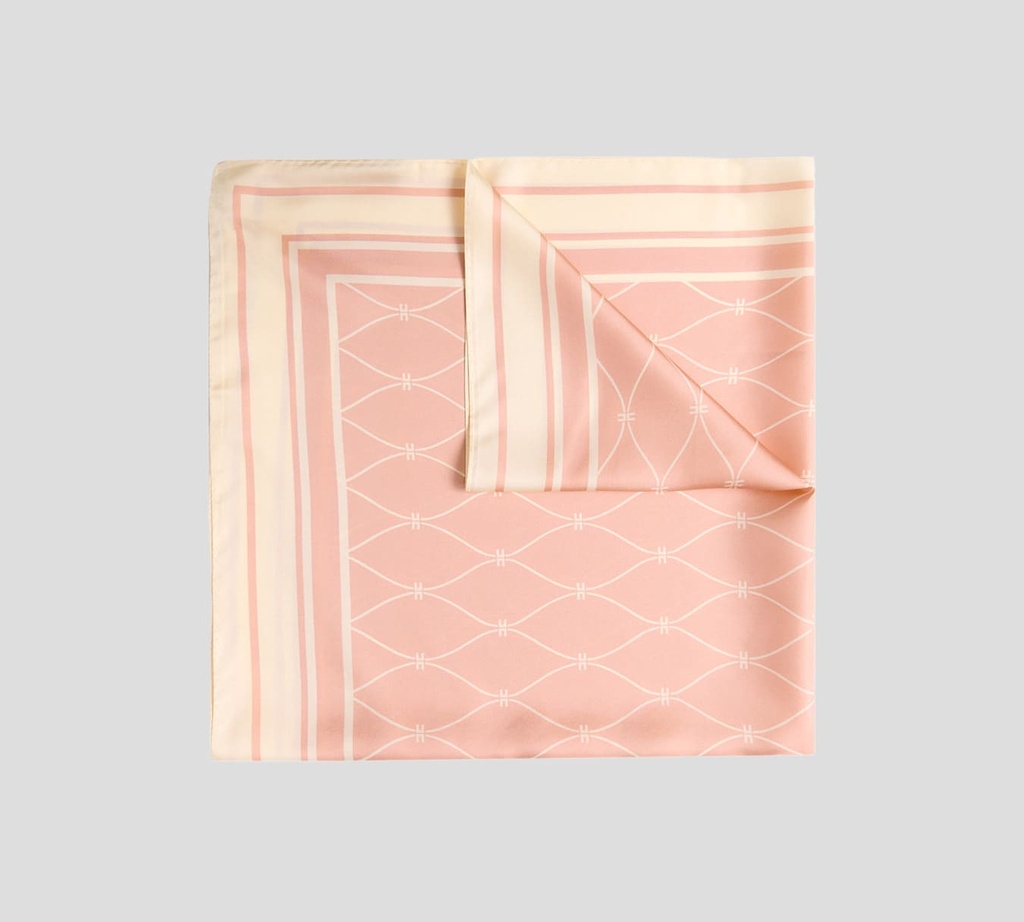 Elisabetta Franchi - PAÑUELO CON PATRÓN DE LOGO Y LÍNEAS