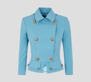 Elisabetta Franchi - BLAZER CORTO PEPLUM CON SOLAPA SOBREPUESTA 