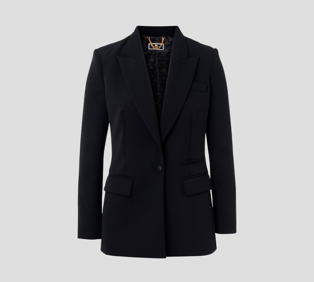 Elisabetta Franchi - BLAZER LARGO CERRADO A UN BOTÓN
