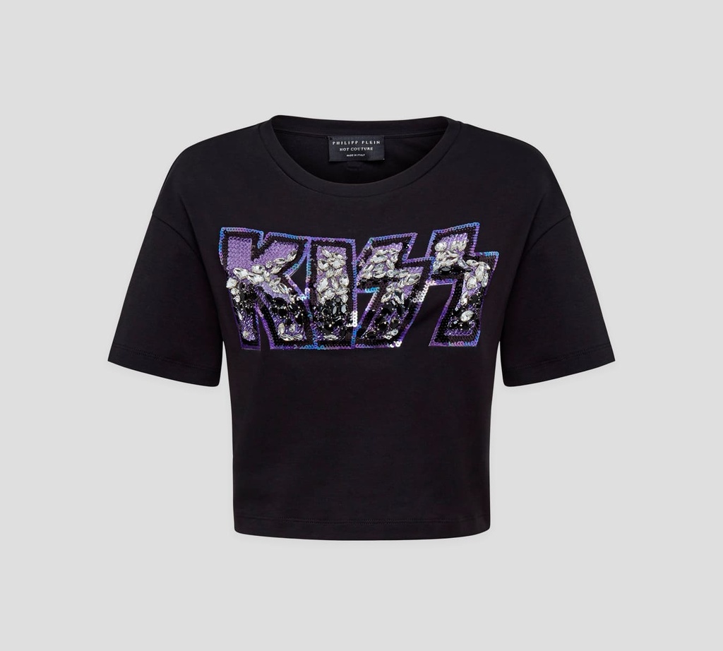 Philipp Plein - TOP CUELLO REDONDO ROCKBAND KISS EN PEDRERÍA