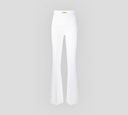 Elisabetta Franchi - PANTALÓN PLISADO BOTA ANCHA CORTE ALTO