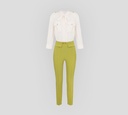 Elisabetta Franchi - SET DE BLUSA SUELTA Y PANTALÓN PLISADO