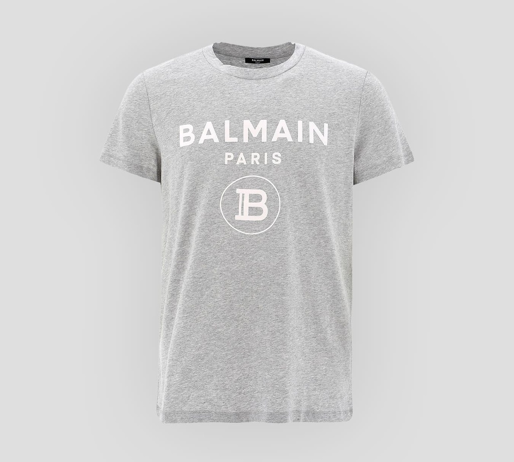 Balmain - FRANELA CUELLO REDONDO CON LOGO FRONTAL