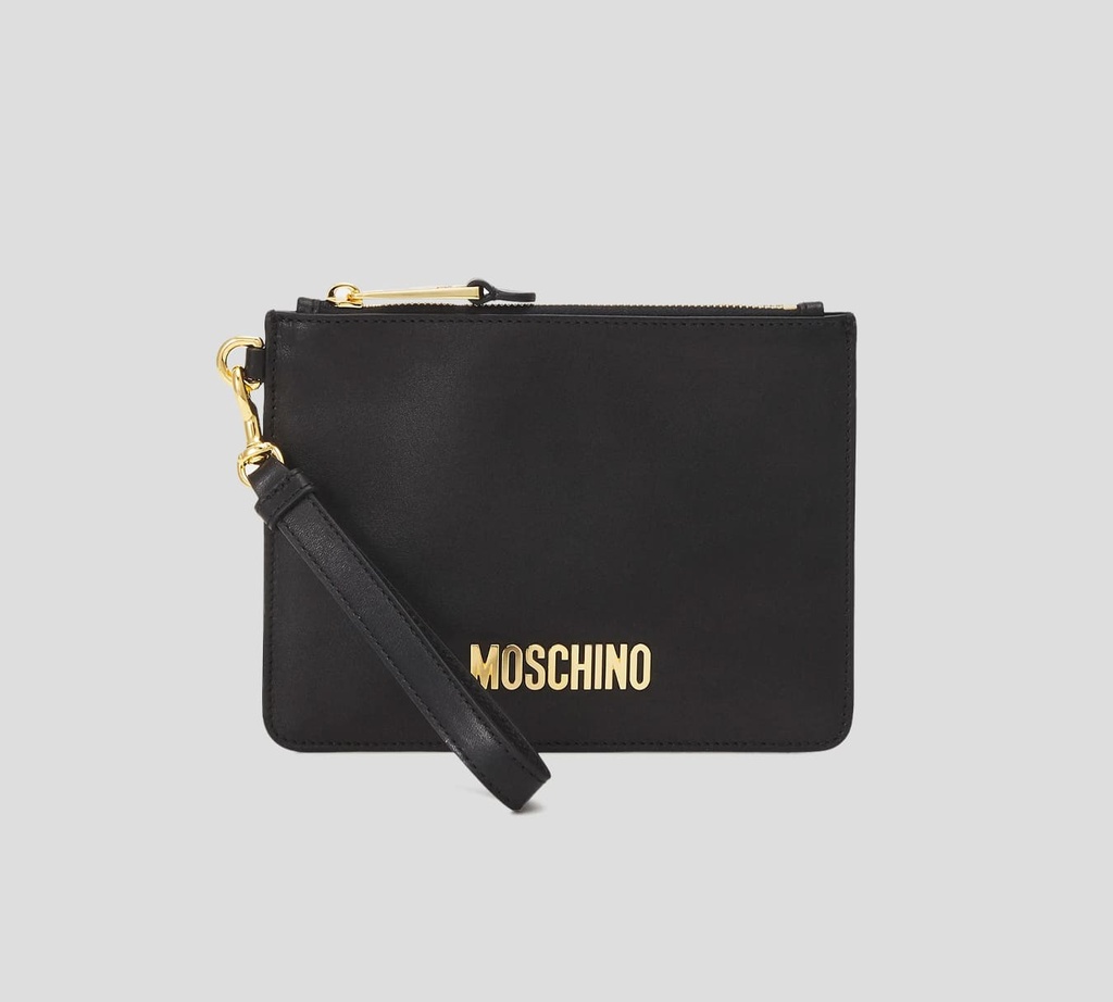 Moschino - SOBRE CON ASA Y PLACA METÁLICA CON LOGO