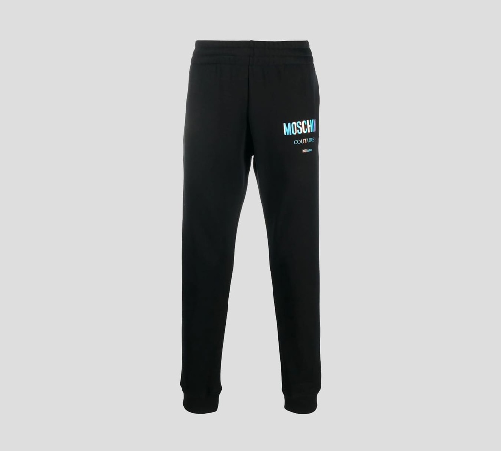 Moschino - MONO JOGGER "COUTURE!" CON ESTAMPADO DE LOGO TORNASOL