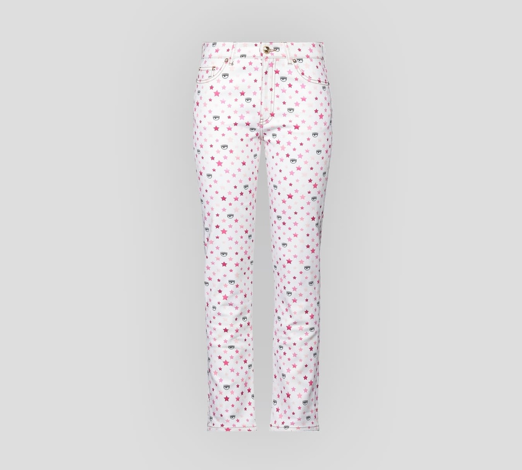 Chiara Ferragni - JEAN ESTAMPADO CON ESTRELLAS Y OJO