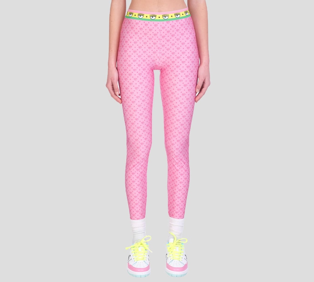 Chiara Ferragni - LEGGIN EN TELA DE LYCRA SEMI BRILLANTE CON BANDA ELÁSTICA A LA CADERA