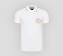 Versace Jeans Couture - POLO CON LOGO BORDADO SOBRE EL PECHO Y DETALLES DORADOS