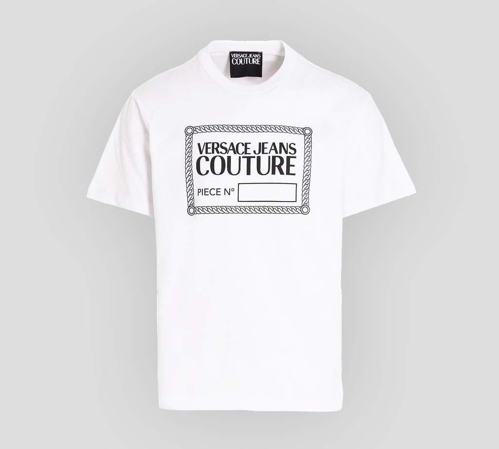 Versace Jeans Couture - FRANELA CON LOGO VJC ENMARCADO SOBRE EL PECHO