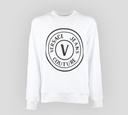 Versace Jeans Couture - SWEATER CUELLO REDONDO CON LOGO ESTAMPADO AL FRENTE