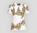 Versace Jeans Couture - FRANELA MANGA CORTA BLANCA CON ESTAMPADO GARLAND