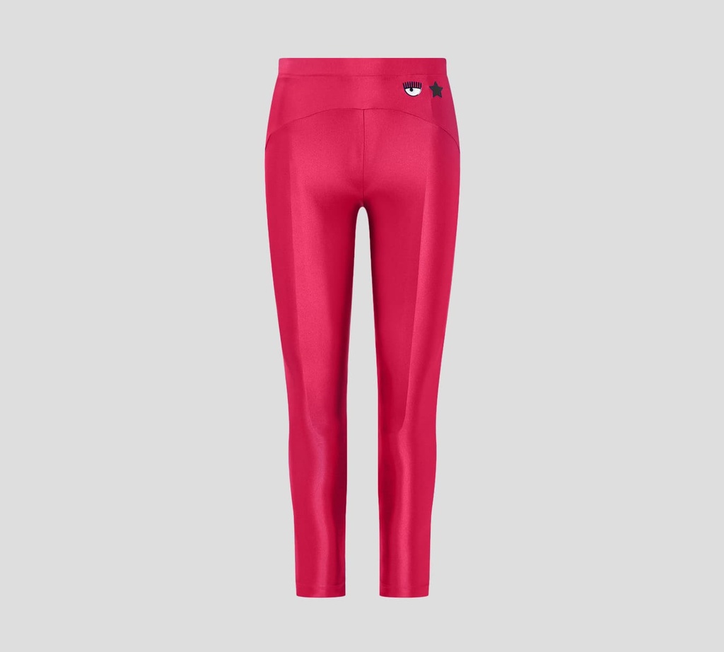 Chiara Ferragni - LEGGIN EN TELA DE LYCRA SEMI BRILLANTE CON LOGO DE OJO Y ESTRELLA