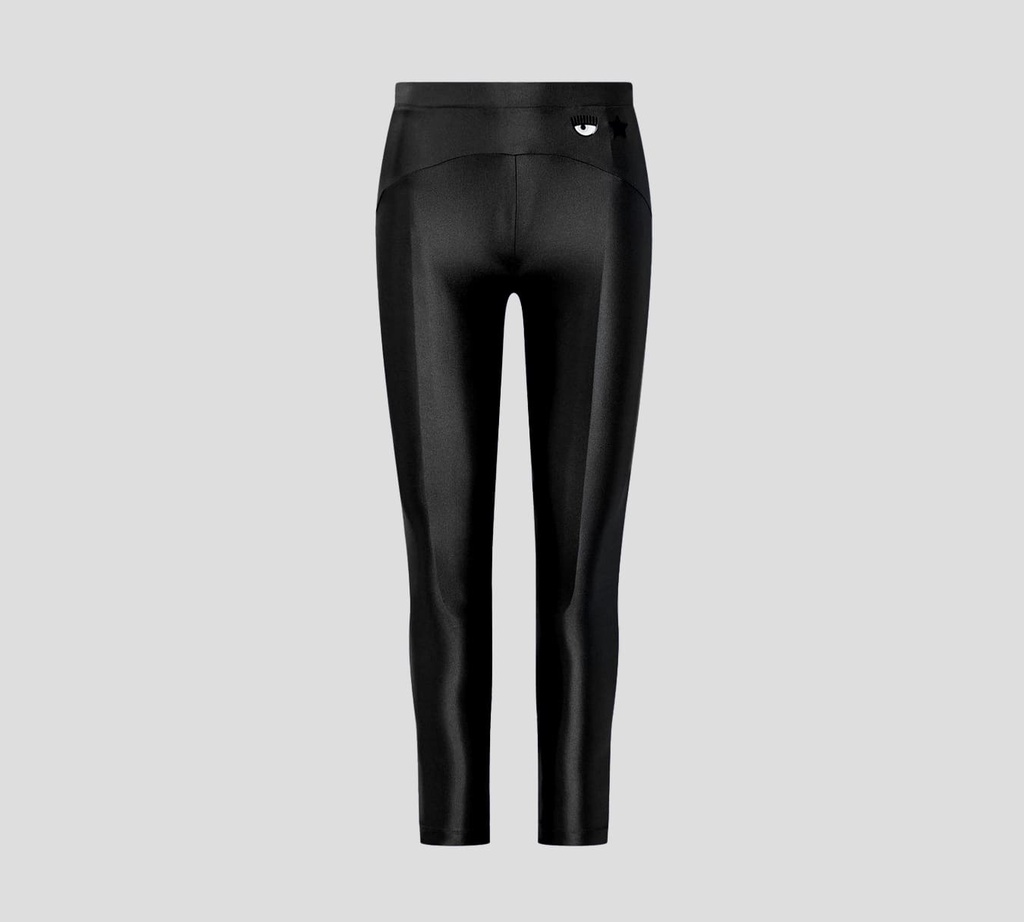 Chiara Ferragni - LEGGIN EN TELA DE LYCRA SEMI BRILLANTE CON LOGO DE OJO Y ESTRELLA