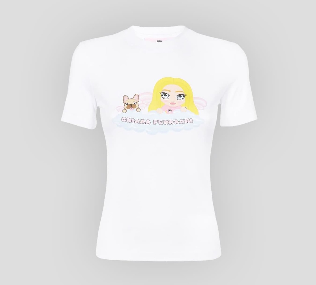 Chiara Ferragni - FRANELA CUELLO REDONDO CON ILUSTRACIÓN SOBRE EL PECHO